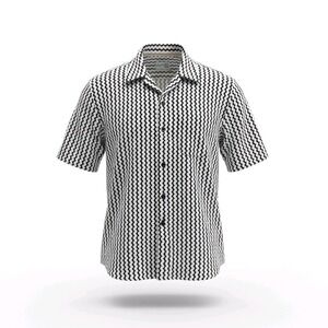 Huntington BC Surf Team Mens 3X Short Sleeve Button Up Shirt Chevron Wave Print